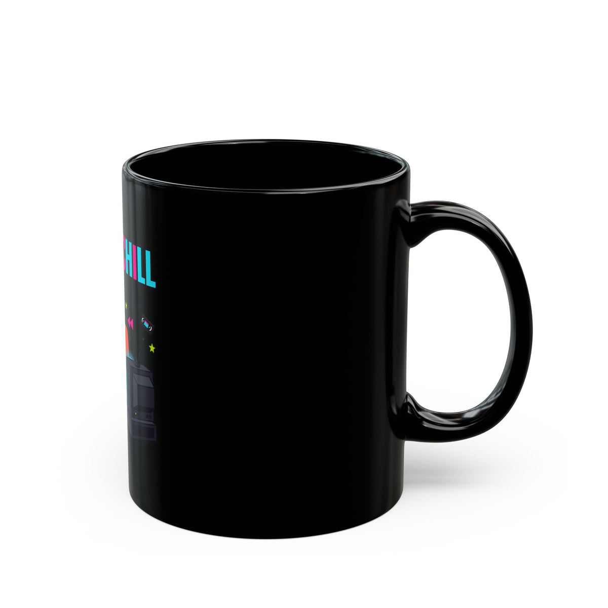 Black Mug "VHS & Chill"
