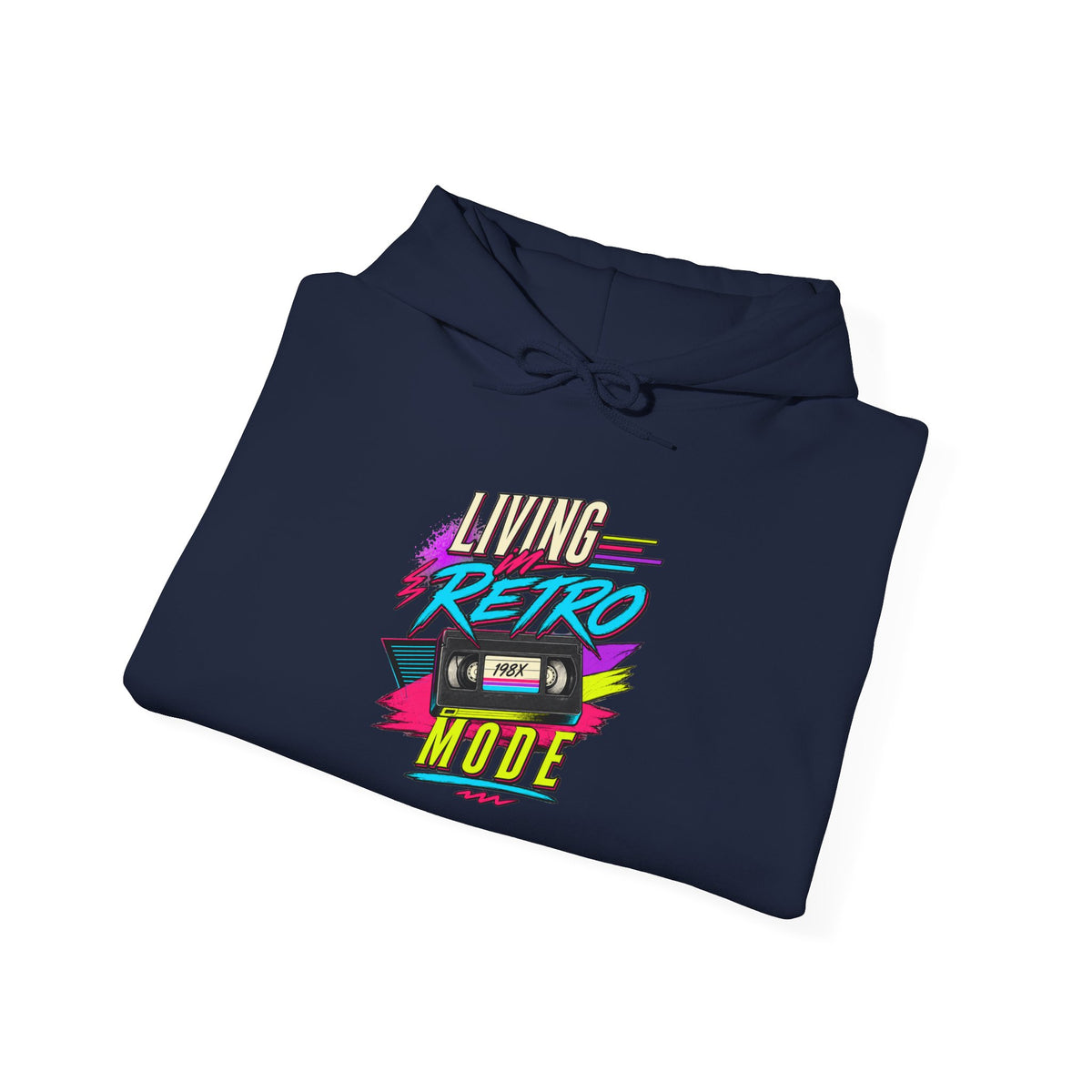 Hoodie Unisex "Living In Retro Mode"