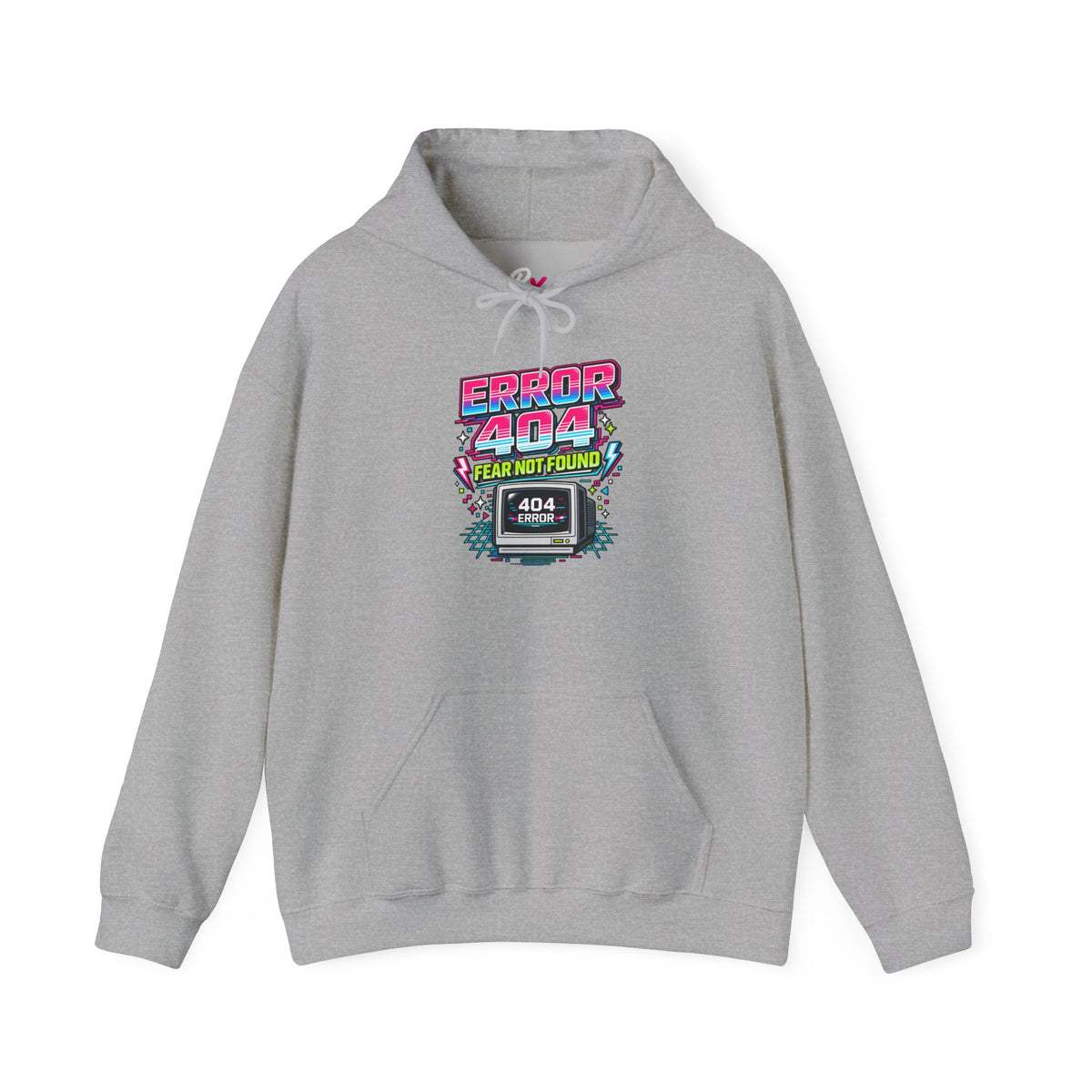 Hoodie Unisex "Error 404 Fear Not Found"