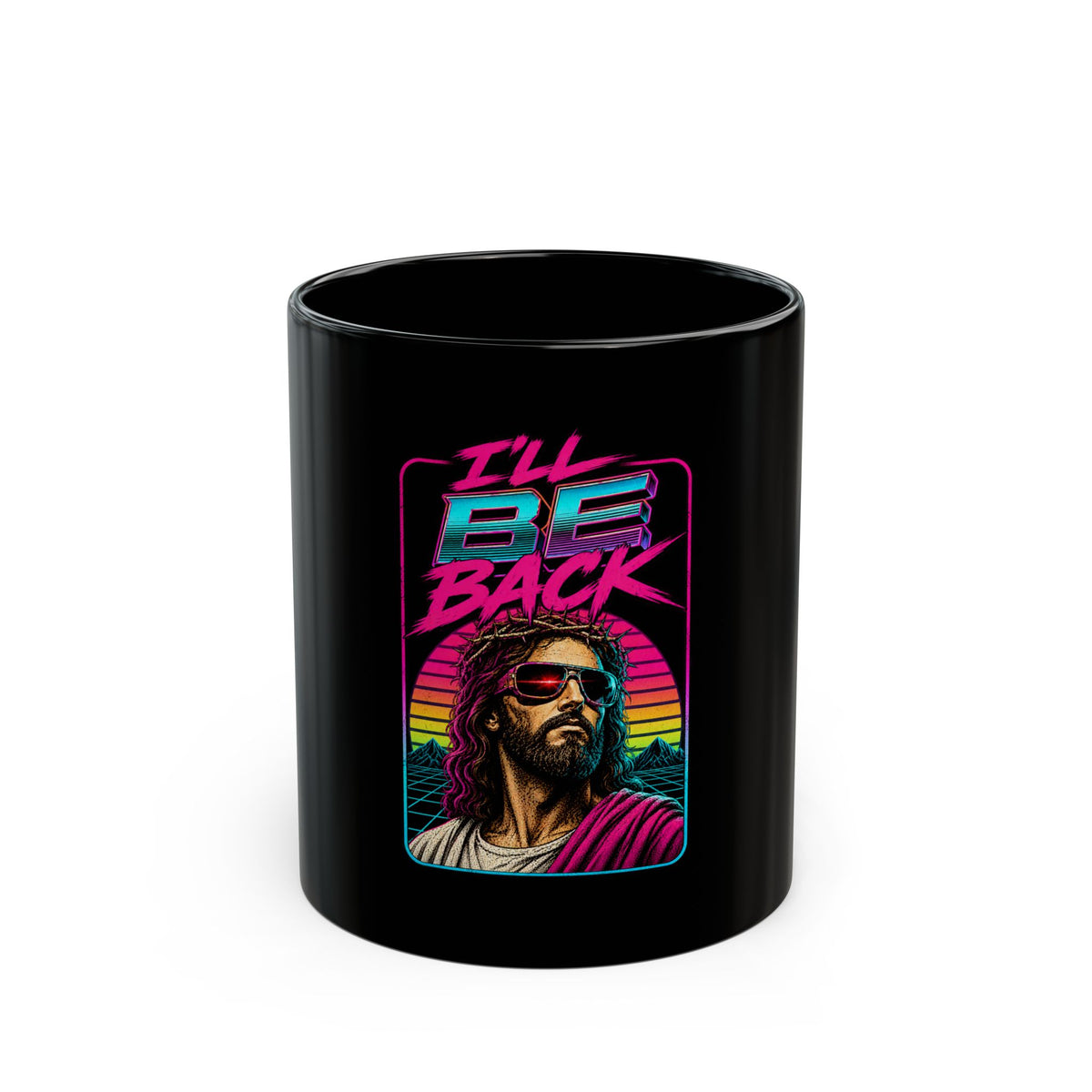 Black Mug "I'll Be Back"