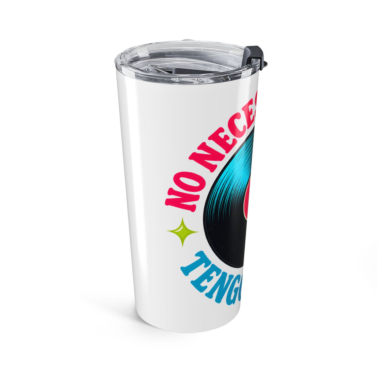Tumbler "No Necesito Suerte Tengo a Dios" 20oz