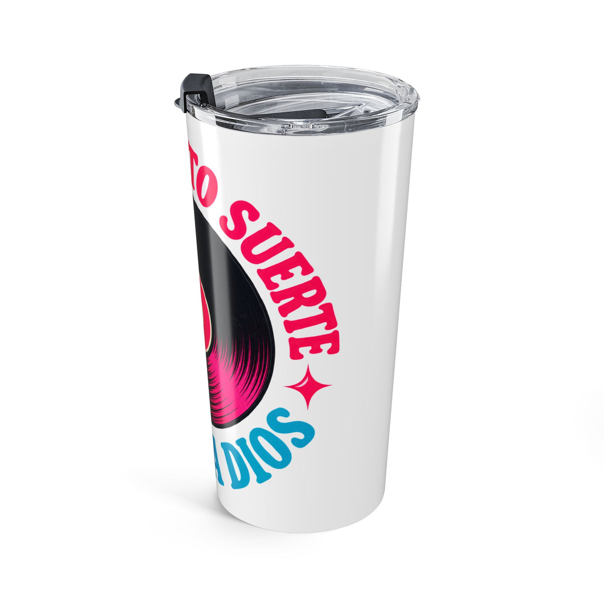 Tumbler "No Necesito Suerte Tengo a Dios" 20oz