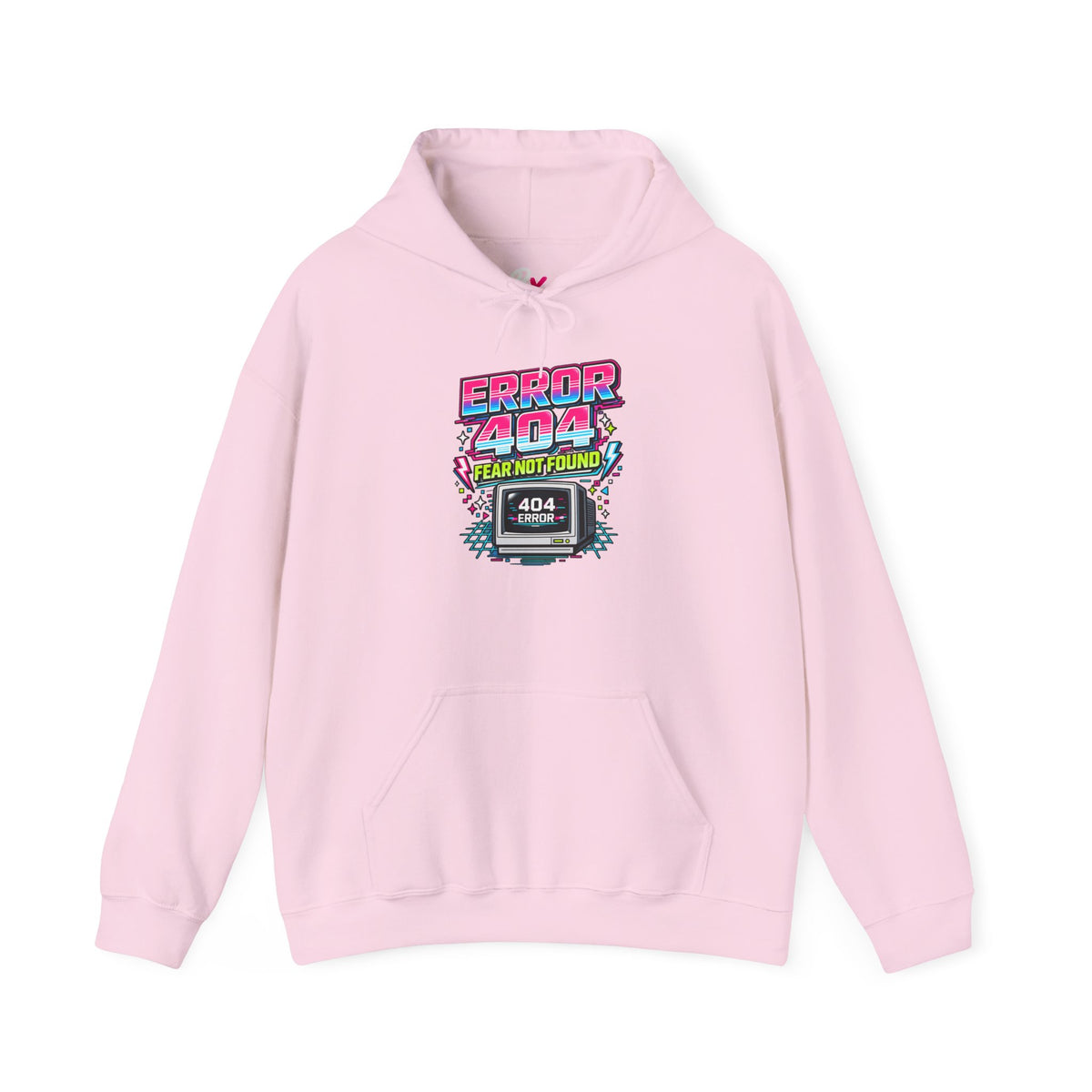 Hoodie Unisex "Error 404 Fear Not Found"