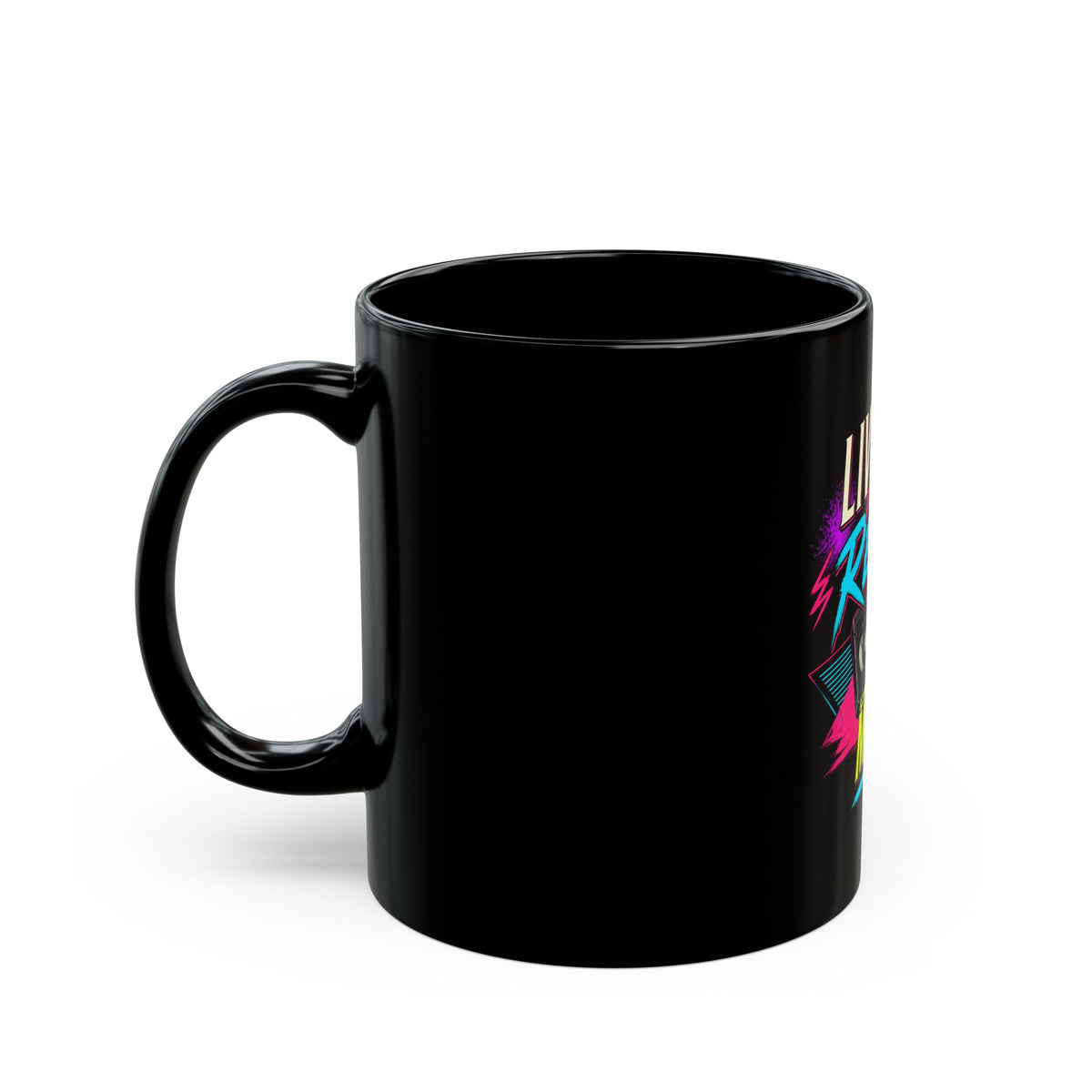 Black Mug "Livin In Retro Mode"