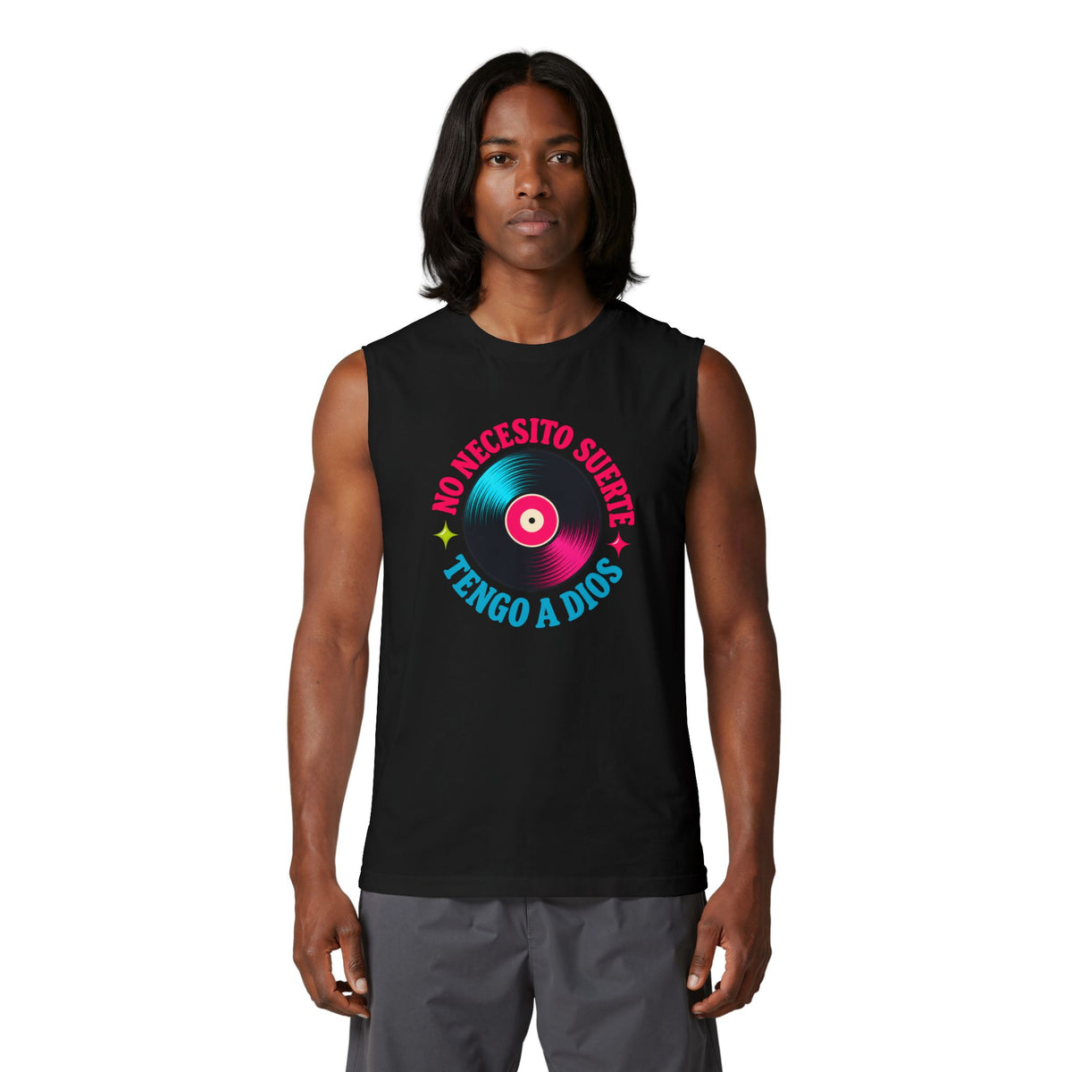 Tank Top "No Necesito Suerte Tengo a Dios"