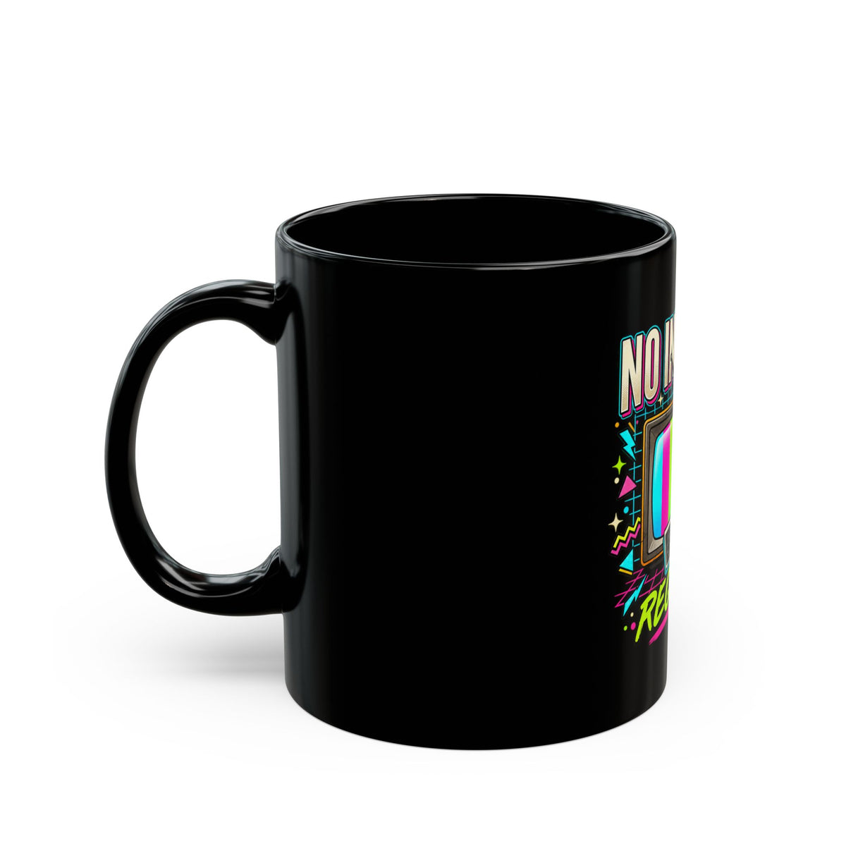 Black Mug "No Internet Required"