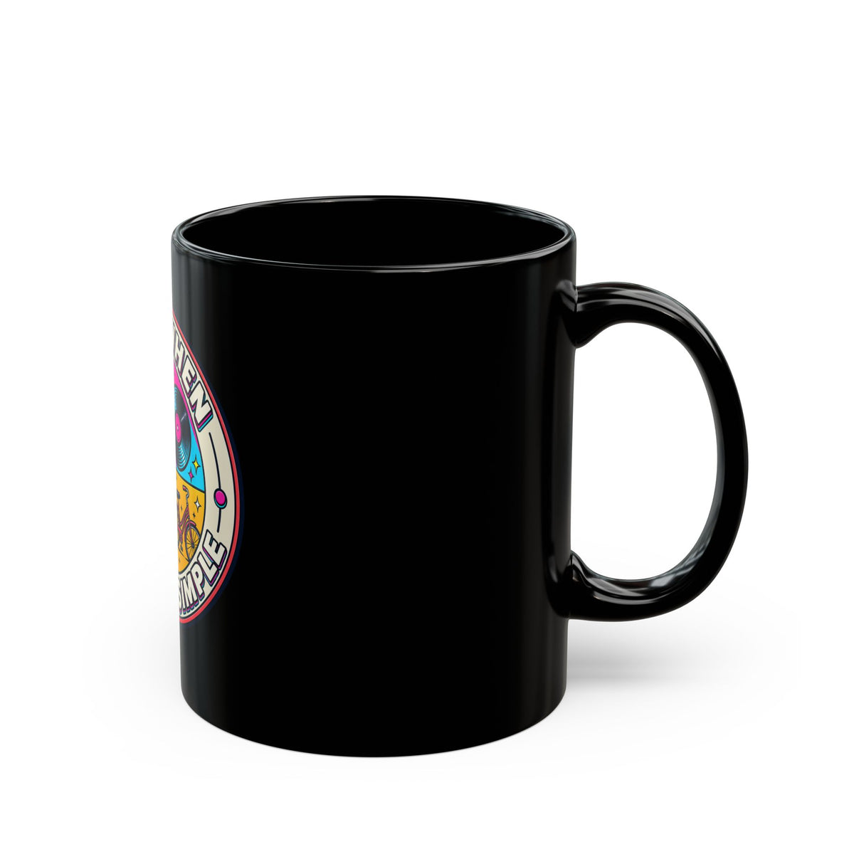 Black Mug "Back When Life Was Simple"