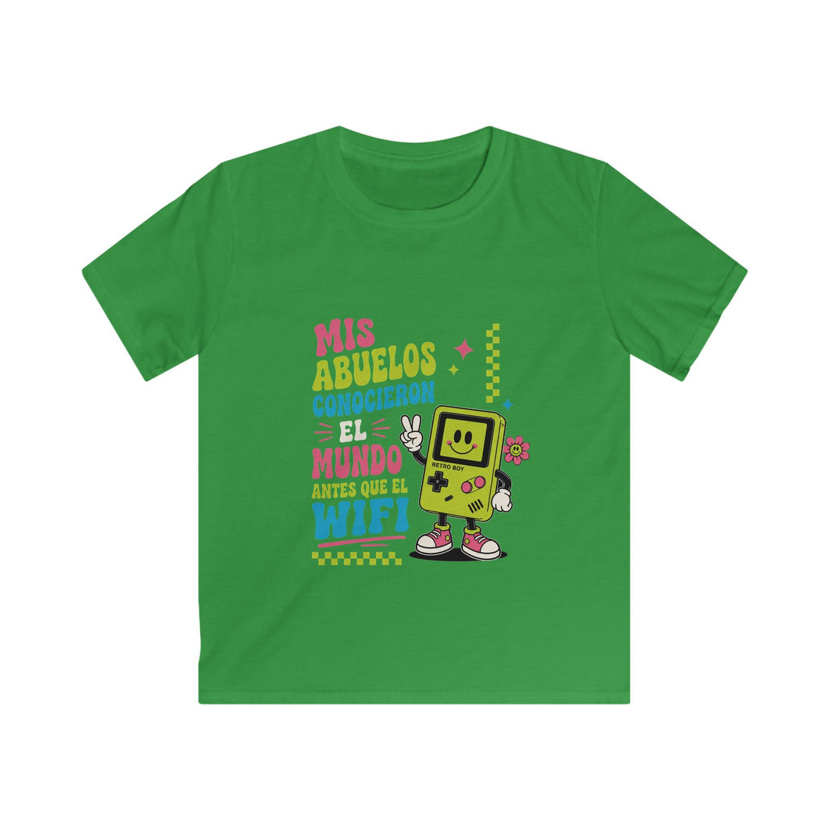 Kid T-Shirt "Mis Abuelos Conocieron el Mundo antes que el Wifi"