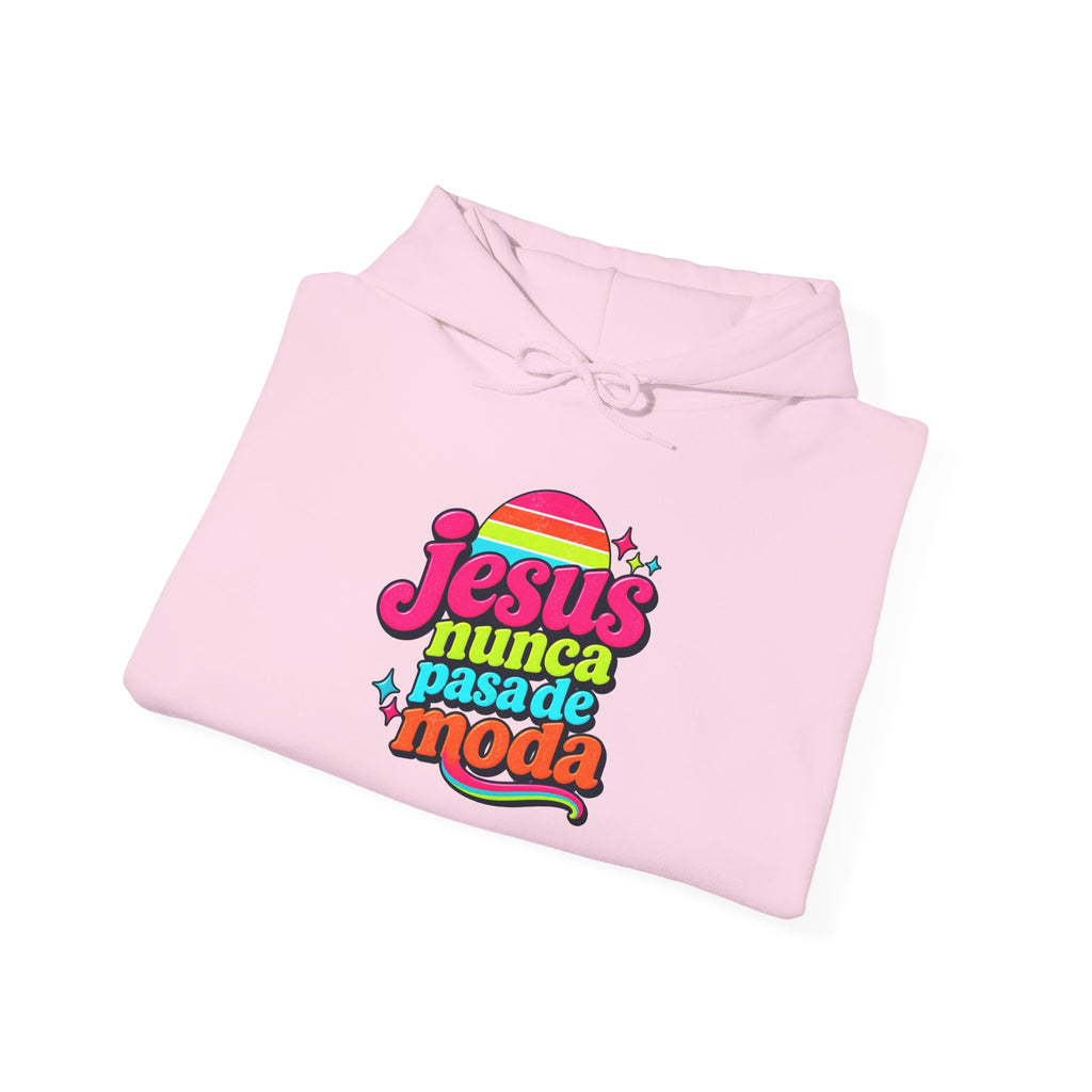 Hoodie Unisex "Jesus Nunca Pasa de Moda"
