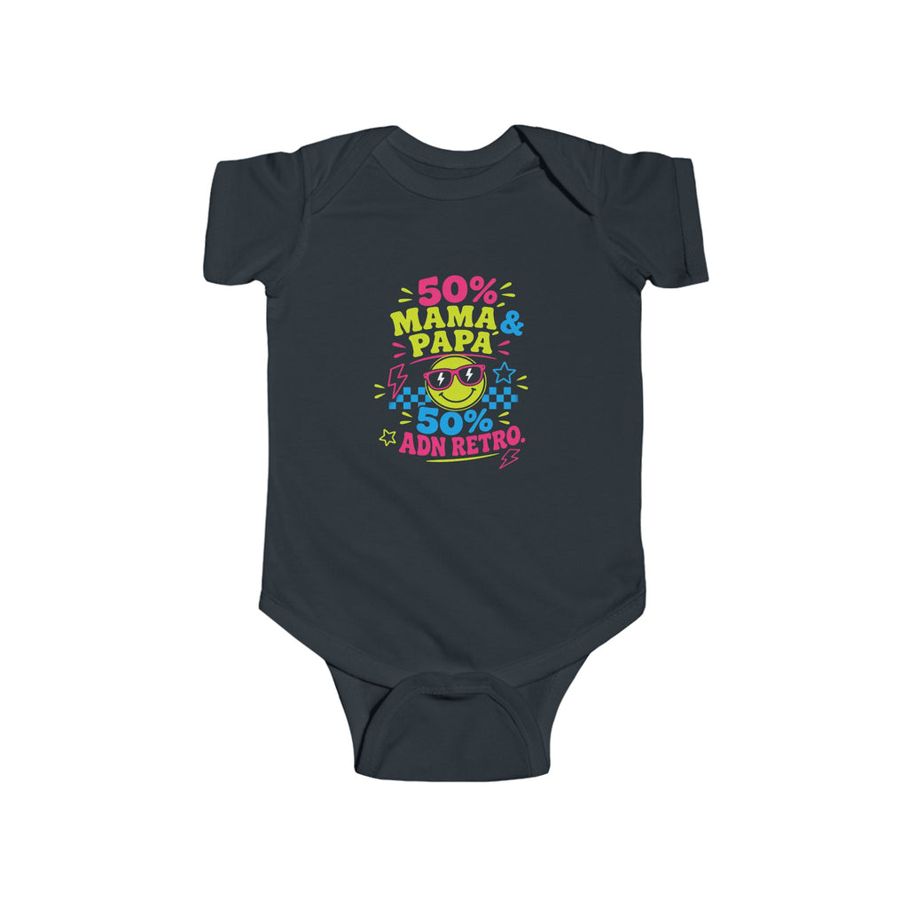 50% Mamá & Papá 50% ADN Retro Infant Bodysuit