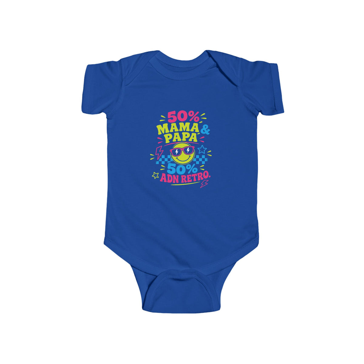 50% Mamá & Papá 50% ADN Retro Infant Bodysuit