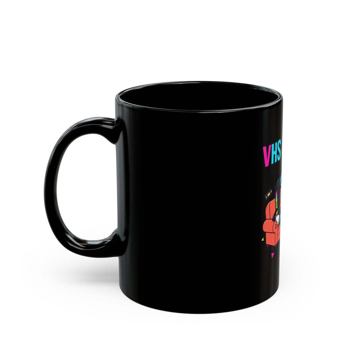 Black Mug "VHS & Chill"