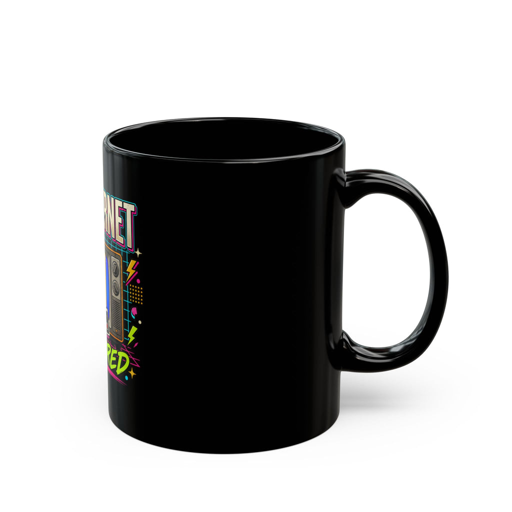 Black Mug "No Internet Required"