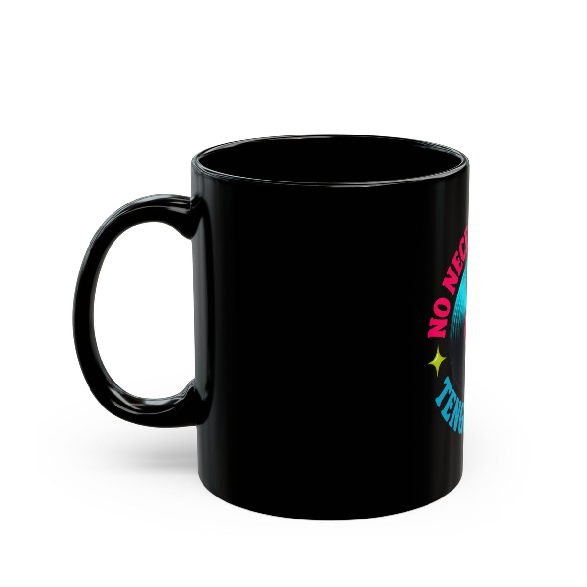Black Mug "No Necesito Suerte Tengo a Dios"
