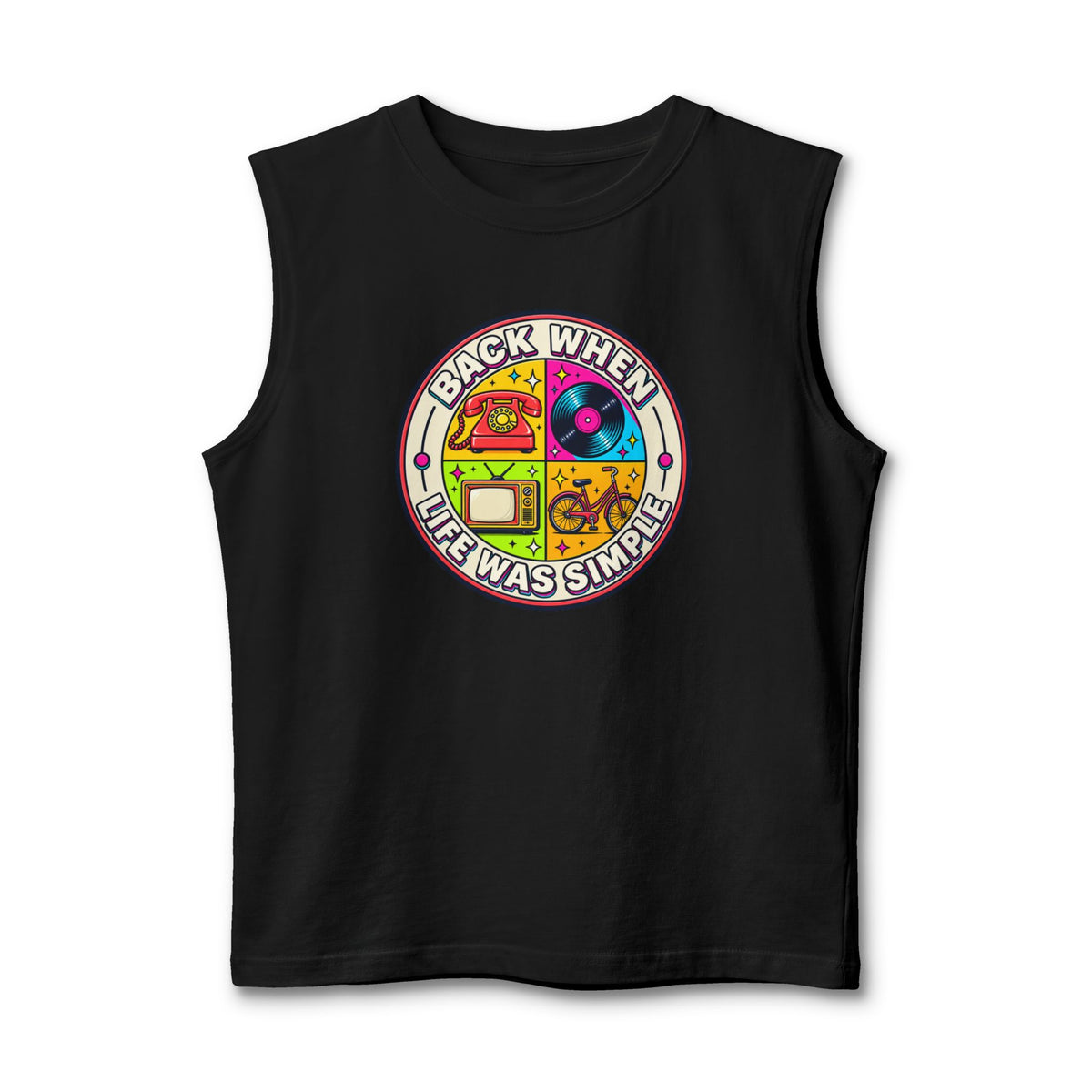 Tank Top "Back When Life Was Simple"