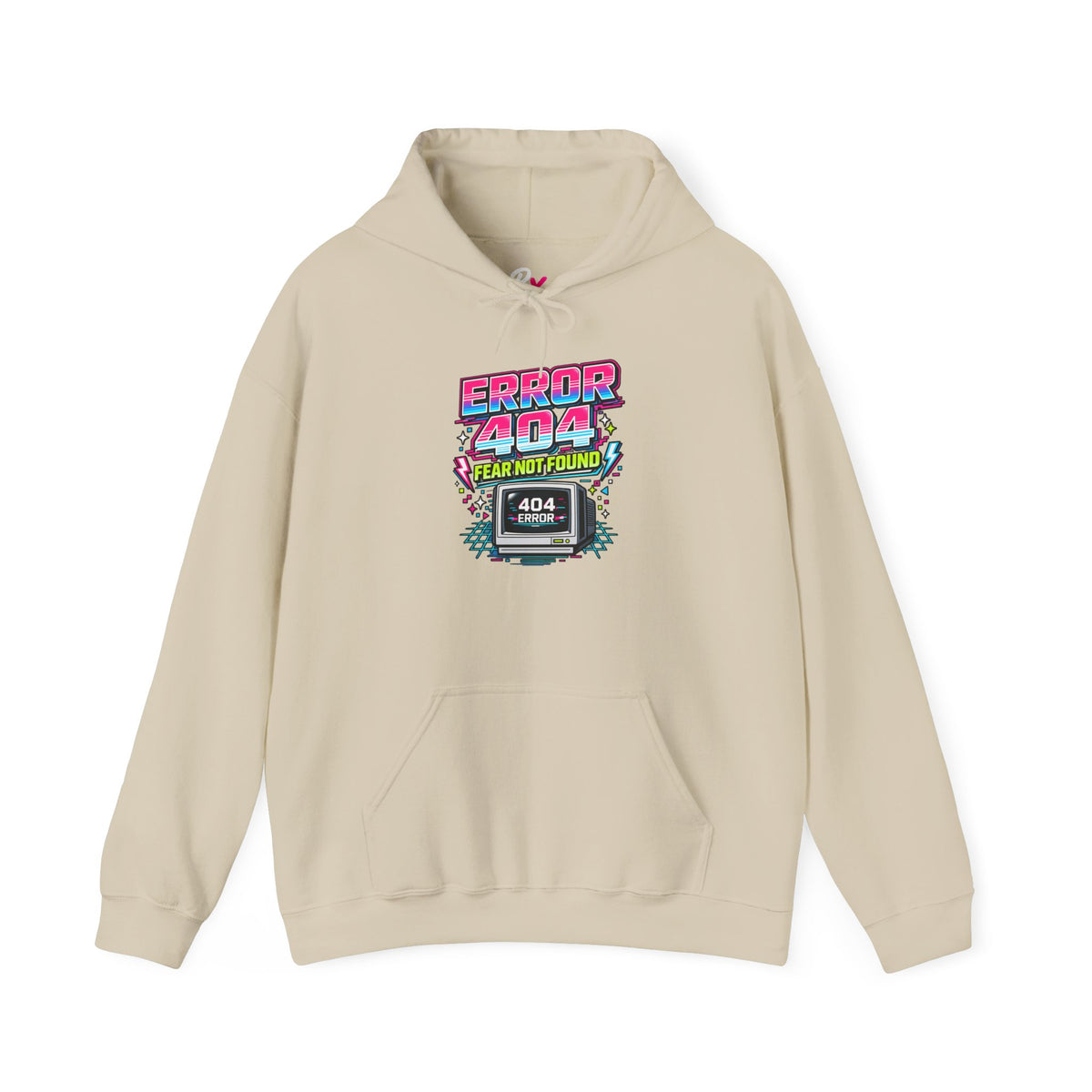 Hoodie Unisex "Error 404 Fear Not Found"